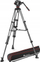 Професионален видео-триножник Manfrotto 504X CF Twin MS, јаглеродни влакна, со флуидна глава, црн
