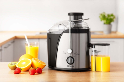 Shtrydhëse frutash Sencor SJE 741SS, 400W, e zezë/e argjendtë
