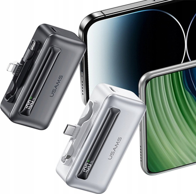Karikues portativ Usams CD233, 4500mAh, 20W PD, gri