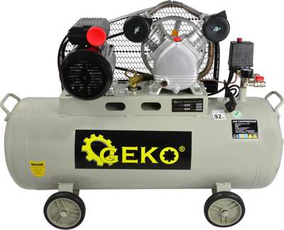 Kомпресор со масло GEKO Type V, 100L, еднофазен 230V, син