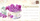Ftesa INVITATION P007, set me 10 copë, 190x100mm, me lule vjollcë