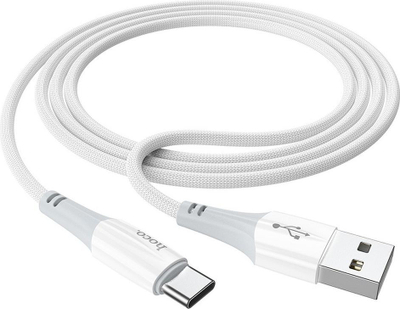 Kabllo Hoco X70 USB A në USB C, 3A, 1m, e bardhë