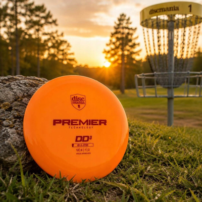 Disku Discmania DD3 Q-Line Premier Distance Driver, portokalli