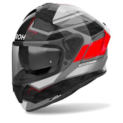 Helmetë integrale Airoh Spark 2 Zenith, ECE 22.06, Pinlock 70, gri e zezë e kuqe, XL