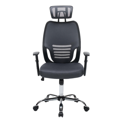 Karrige zyre BRIEF HM1206.02, mesh, bazë kromi, gri