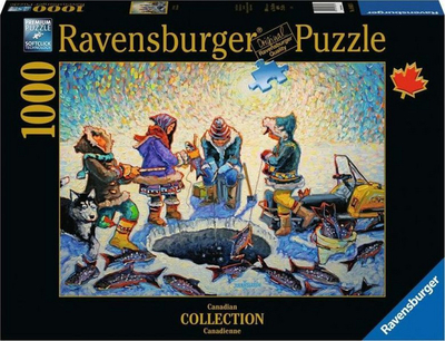 Puzzle Ravensburger Ice Fishing, 2D, 1000 copa, shumëngjyrësh