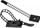 Set kapëse kabllosh InLine Cable Tie 59969D, 10 copë, 85 mm, të zeza