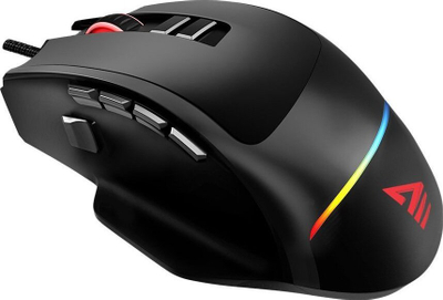 Гејминг глушец Savio Valiant SAVGM-VALIANT, RGB, со кабел, црн
