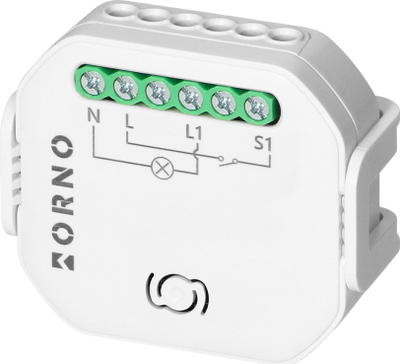 Rele smart Wi‑Fi BLE ORNO OR-SH-17100, 1 kanal, e bardhë