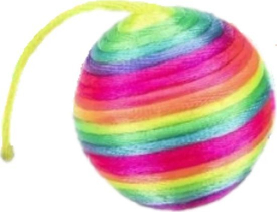 Lodër për mace Trixie Cat Ball Rattle, top stofi, me zile, shumëngjyrëshe