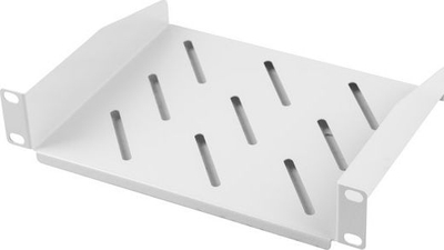 Raft kabine Lanberg AK-1012-S, për kabinet 10", 1U, gri