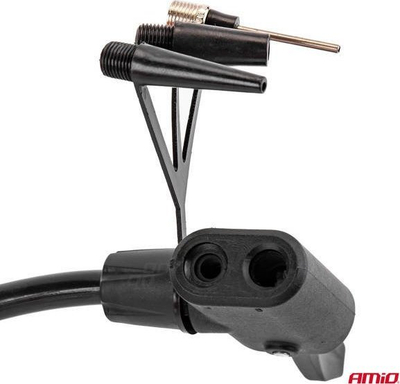 Pompë këmbë AMiO Single piston PU06, cilindër 55mm, metal, e kuqe