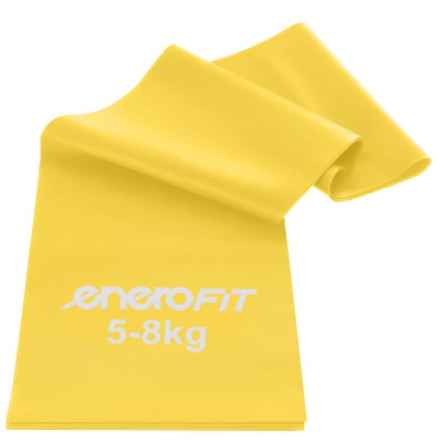 Shirit rezistence Enero Fit Latex Band, 2m, 5-8 kg, i verdhë