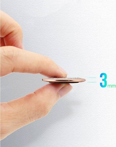 Mbajtëse magnetike unazë telefoni Tech-Protect Glitter, rrotullim 360°, me shkëlqim, ngjyrë ari