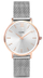 Orë dore Cluse Minuit Mesh Rose Gold/Silver
