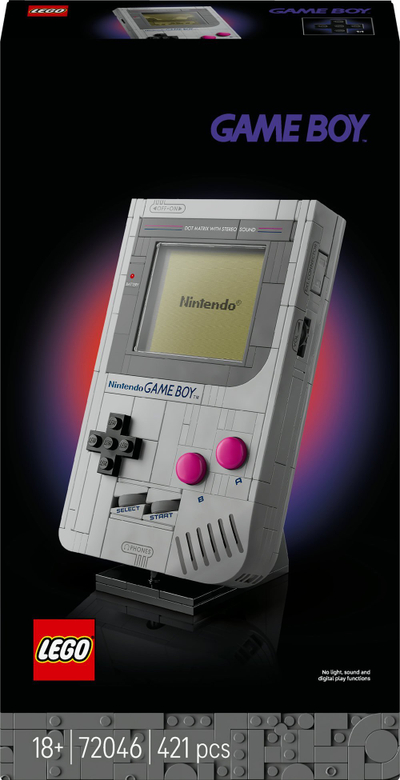 Set ndërtimi Nintendo Game Boy, koleksion për të rritur, retro, gri