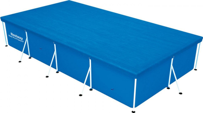 Mbulesë pishine Bestway Splash Frame, 410x226cm, me litar fiksimi, blu