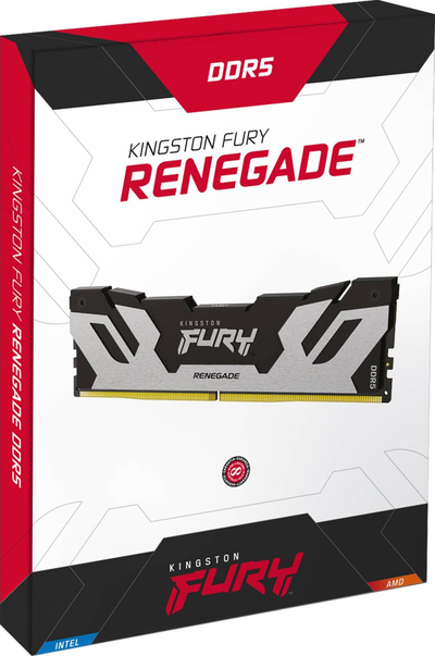 Memorie RAM Kingston Fury Renegade DDR5, 32GB 6000MT/s, CL32 XMP, argjendt me të zezë