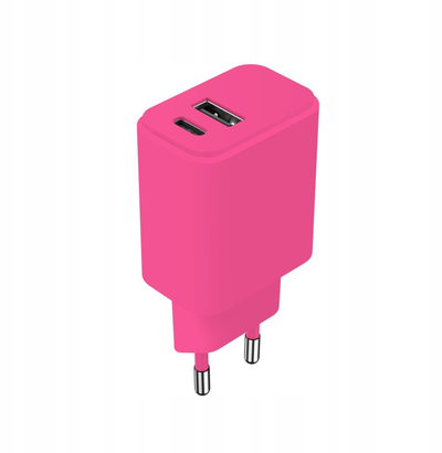 Karikues muri Setty LSIM-AC-206, 20W, USB dhe USB-C, rozë