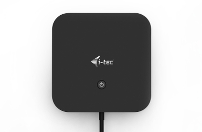 Stacion docking USB-C i-tec, me dy ekrane, 100W karikim Power Delivery, i zi