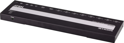 Sistem transmetimi AV Aten VS1828KIT, shpërndarës 8 porta 4K HDMI Cat6, me 8 marrës, i zi