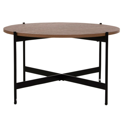 Tavolinë për kafe Φ80x45Hcm (HM9588.04), bardhë/ zezë