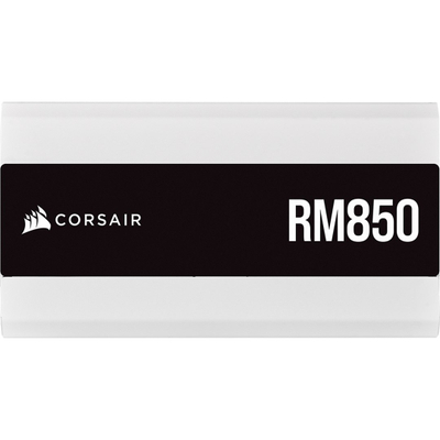 Напојување Corsair RM850 2021, 850W, 80PLUS Gold, 140mm вентилатор, бело