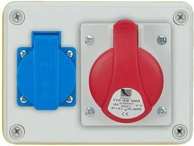 Дистрибутивна кутија Pawbol R-BOX 150, 1x32A 5P, 1x250V, IP44, сива