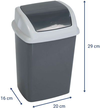 Канта за отпадоци MAUL MAULswing, 5L, пластика, сива