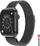 Rrip ore Swissten Mesh për Apple Watch, 38-40mm, metal, i zi