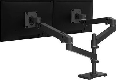 Krah monitori Ergotron LX Pro Series 45-690-292, deri 27", montim në tavolinë, i zi
