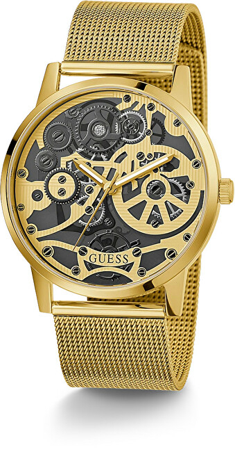 Orë për meshkuj GUESS Gadget , e artë