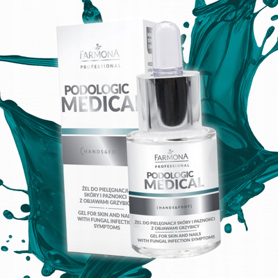 Xhel për këmbë Farmona Podologic Medical, për lëkurë dhe thonj me myk, 15 ml, transparent