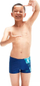 Rroba banje çunash Speedo Boys Panel Aquashorts, ECO EnduraFlex, kordon për me rregullu, blu aqua