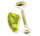 Set roller masazhues & Gua'sha - Green Emerald