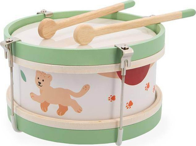 Daulle druri muzikore Janod Sunshine Drum, për kalamaj 18+ muajsh, shumëngjyrëshe