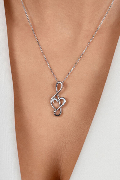 Qafore për femra Brilio Silver Treble Clef NCL164W, e argjendtë