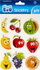 Ngjitëse jelly Sticker Boo Fruits, figura frutash, shumëngjyrëshe
