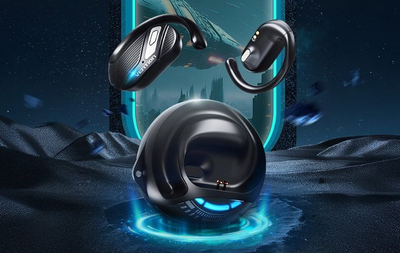 Kufje sportive pa tela Vention OpenBeat O12 NBUB0, TWS OpenEar, Bluetooth, të zeza