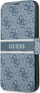 Футрола книга Guess 4G Stripe за iPhone 13 Pro, со капак, сина