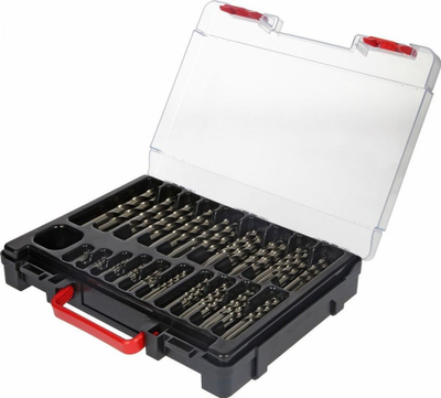 Set stërvitjesh metali Ruko HSS G, 1 10 mm, 170 copë, në kuti plastike e zezë