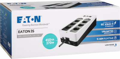 UPS Eaton 3S 450, 450VA, 270W, bardh e zi
