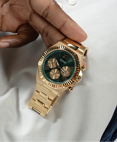Orë për meshkuj Guess Equity GW0703G2, e artë
