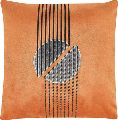 Set jastëkësh dekorativë Beliani CEROPEGIA, kadife, 45x45 cm, portokalli