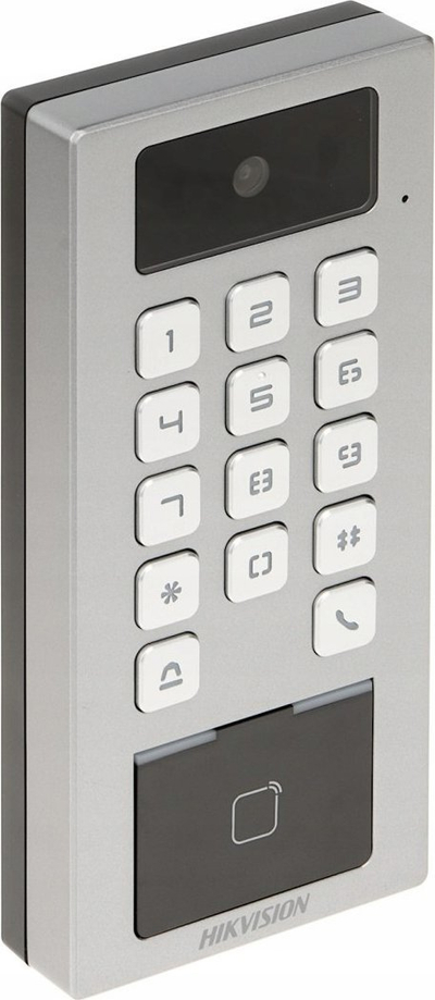 Terminal kontrolli aksesi Hikvision DS-K1T502DBFWX-C, kamerë 2MP, IP65 IK09, gri