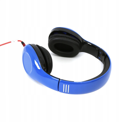 Kufje Freestyle mbi vesh, me mikrofon, kabllo USB dhe 3.5mm, blu