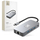 Hub USB‑C Tech‑Protect HB05, 9 në 1, HDMI 4K, RJ45, gri