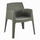 Karrige me mbështetëse krahu SLEEK HM6370.05, polipropilen, 68x63x82.5cm, jeshile ulliri e errët
