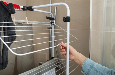 Tharëse rrobash Vileda Mixer 4, 40 m, me 4 nivele, e bardhë