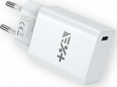 Karikues murale NEXT ONE, 20W PD, 1x USB C, i bardhë